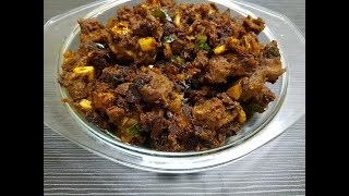 അച്ഛന്റെ  സ്പെഷ്യൽ മട്ടൺ വരട്ടിയത് I Special mutton roast I