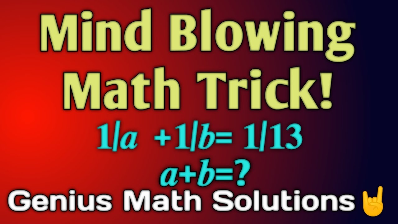 Mind Blowing Math Trick How To Solve рќџџ рќ рќџџ рќ ѓ рќџџ рќџџрќџ Find рќ рќ ѓ