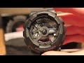 casio g shock ga110 1b unboxing and review military stealth black