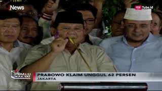 Gelar Konpers, Prabowo Klaim Kemenangan 62 Persen - Pemilu Rakyat 18/04