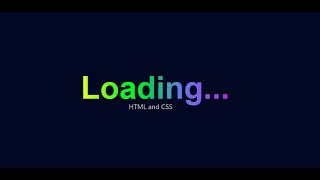 RAINBOW Loading Animation | HTML CSS
