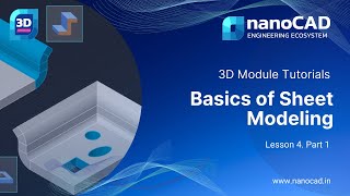 Basics of Sheet Modeling - nanoCAD 3D Modeling Module Tutorial - Lesson 4. Part 1