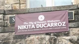 Olympic Medalist Nikita Ducarroz Proclamation City of Sonoma