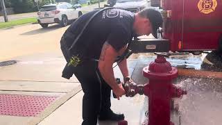 CVille Engineer Training: Double tapping the hydrant to maximize volume.
