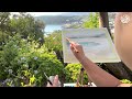 plein air painting with watercolor nature painting outdoor watercolor painting tutorial