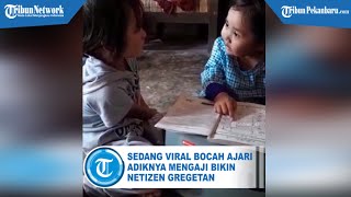 LAGI VIRAL Bocah Ajari Adiknya Mengaji Bikin Netizen Gregetan