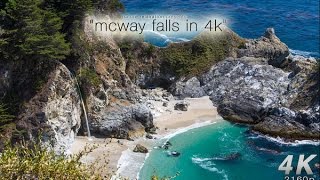 4K ULTRA HIGH-RESOLUTION NATURE: Mcway Falls, Big Sur (Canon 1-Dc)