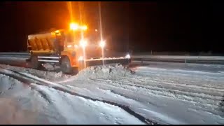 Harakat xavfsizligini ta'minlash maqsadida qordan tozalash ishlari