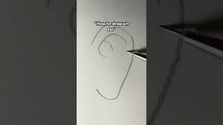 How to draw an ear #drawing #tutorial #animeart #anime #manga #mangaart