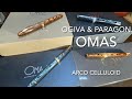 OMAS OGIVA - PARAGON in ARCO BRONZE & ARCO VERDE Celluloid - Overview & Comparison