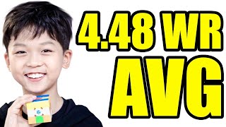 Yiheng Wang 4.48 3x3 WR Average! | New World Record 3x3