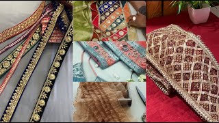 How To Make Saree Border Lace At Home | Make heavy  designer lace at home