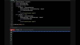 Python Coding Demo - How to create a simple ATM app using python