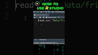 How to use R studio #short