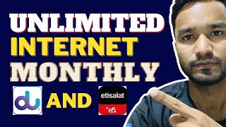 How to Activated Monthly NonStop Internet | Du and Etisalat Sim
