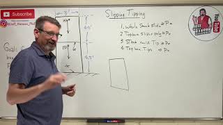 Statics: Lesson 63 - Friction Slipping Tipping Problem