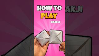 How To Play \u0026 Make Squid Game Ddakji 🦑#shorts