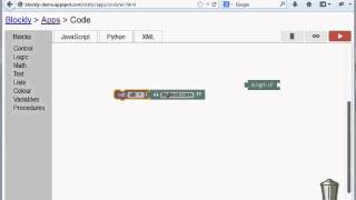 Google Blockly Visual Programming Tutorial