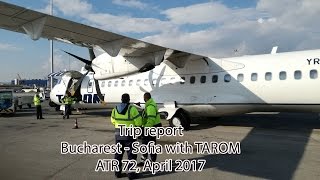 RO291 TAROM Bucharest - Sofia ATR 72-500 Full Trip Report HD