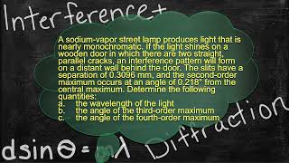 Physics Interference and Diffraction Problem Solver -double slit- Solving Interference Problems 8