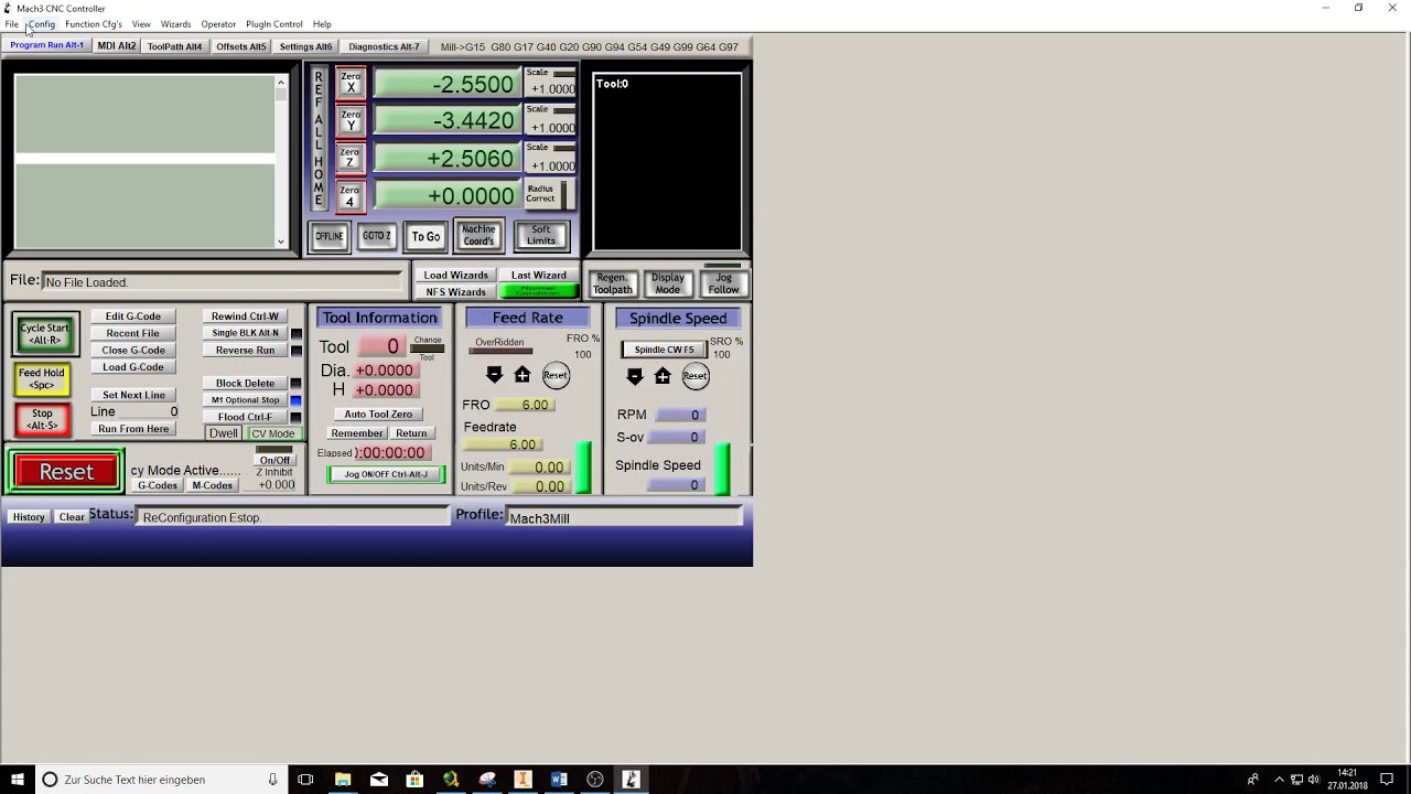 Mach3 Cnc Tutorial 03 Youtube