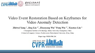 [CVPR2023] Video Event Restoration Based on Keyframes for Video Anomaly Detection