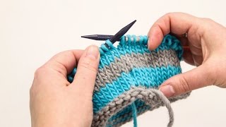 How to Knit Jogless Stripes