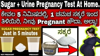 ಸಕ್ಕರೆ ಇಂದ Pregnancy check ಮಾಡಿ/ How to do pregnency at home kannada #vishnushreyachannel