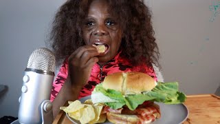 Fat Sister Use Ex For Medicaid Surgery, Now She's Skinny | Double Buffalo Chicken ASMR Eating Sounds