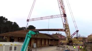 Chantier Dufour - Levage avec LG1750 au Cannet des Maures (83) - © Lejournaldulevage.fr