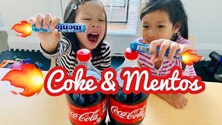 Coke and Mentos | Kids science experiment | Ryan ToysReview inspired