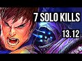 GAREN vs JAX (TOP) | 67% winrate, 7 solo kills, 1.2M mastery | KR Master | 13.12