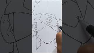 Easy anime drawings | how to draw Kakashi - [Naruto] | anime boy drawing step by step for beginners