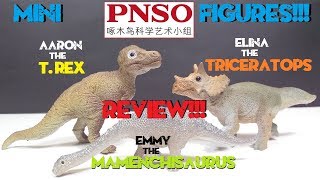 PNSO Mini Figure Review 16!! Babies! T. Rex, Mamenchisaurus \u0026 Triceratops!!!