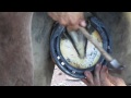 Farrier  Blacksmith Hot re-shoe how Its done in HD