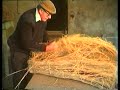 lint and linen scuttching the flax and making linen