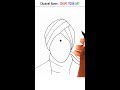 how to draw bharathiyar easy shorts drawing bharathiar bharathiyar tamil tamilnadu poet