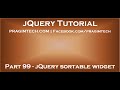 jQuery sortable widget