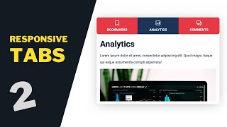 How To Design Responsive Tabs Using HTML, CSS & JavaScript [Part 2]