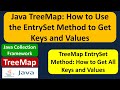 Java TreeMap: How to Use the EntrySet Method to Get Keys and Values | Java Collection Framework