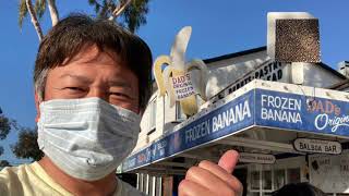 今日の日曜日の午後は美しい居住地区バルボア島を散策です。Walking at Balboa Island in Newport Beach, CA