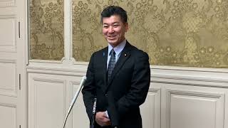 2023年2月6日　泉代表ぶら下がり（横路孝弘元衆議院議長ご逝去について）