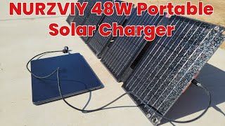 NURZVIY 48W Portable Solar Charger #solar #nurzviy