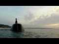 Submarino NRP Arpão, treino em alto mar.