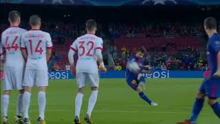 All the goals of Messi-Barcelona vs Olympiakos 3-1 - UEFA Champion League