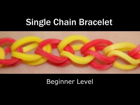 Rainbow Loom® Single Chain Bracelet - Lesson 1 Rainbow Loom® Single Chain Bracelet - Lesson 1
