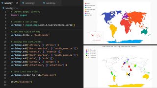 Plotting World Map Using Pygal in Python