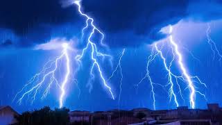 ⚡ Powerful Thunderstorm Rain Sounds for Sleeping  Relaxing Rain, Thunder & Lightning at Night