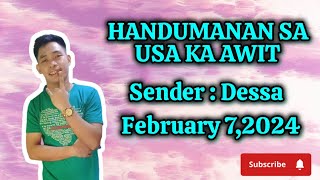 handumanan sa usa ka awit drama 2024 February 7,2024 sender dessa