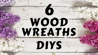 8 Wood Wreath DIYs